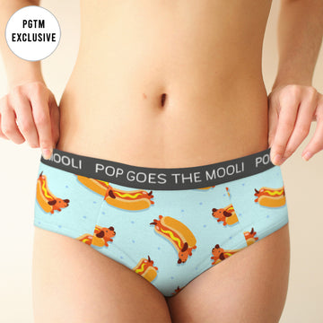 Hawt Dawg Womens Cheeky Briefs